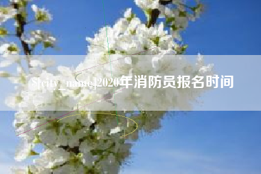 咸阳2020年消防员报名时间