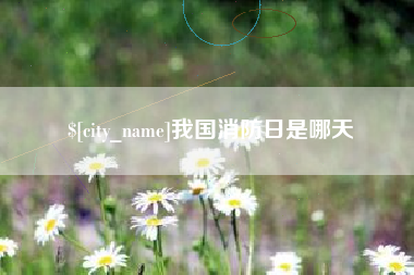 咸阳我国消防日是哪天