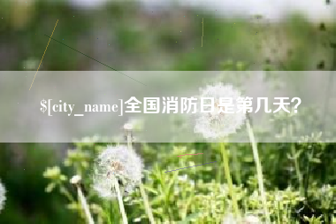 咸阳全国消防日是第几天？