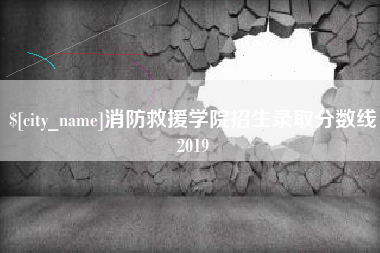 咸阳消防救援学院招生录取分数线2019