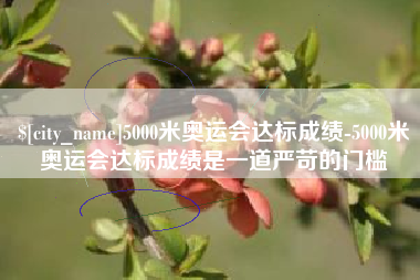 咸阳5000米奥运会达标成绩-5000米奥运会达标成绩是一道严苛的门槛