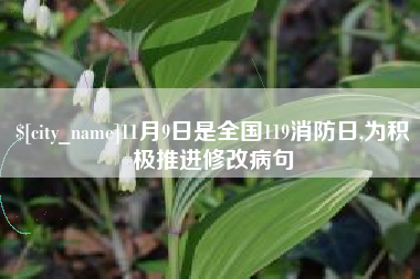 咸阳11月9日是全国119消防日,为积极推进修改病句