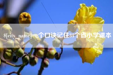 咸阳一个口诀记住34个省小学课本