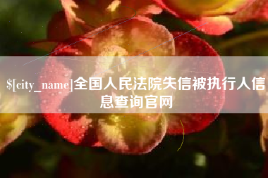 咸阳全国人民法院失信被执行人信息查询官网