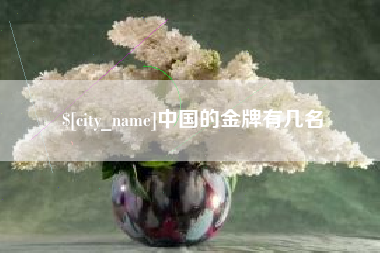 咸阳中国的金牌有几名