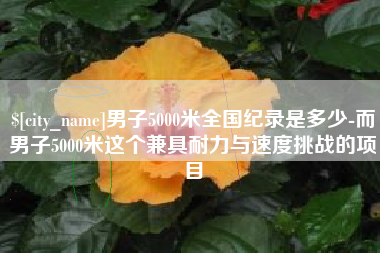 咸阳男子5000米全国纪录是多少-而男子5000米这个兼具耐力与速度挑战的项目