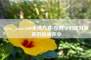 咸阳600米接力赛-在同学们震耳欲聋的加油声中