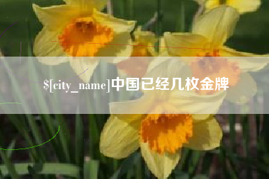 咸阳中国已经几枚金牌