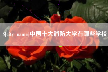 咸阳中国十大消防大学有哪些学校