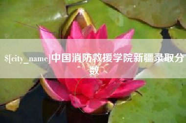 咸阳中国消防救援学院新疆录取分数