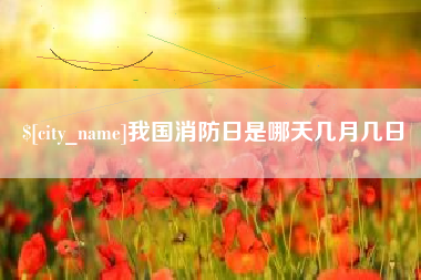 咸阳我国消防日是哪天几月几日