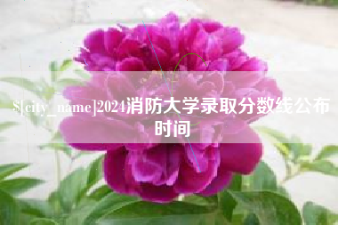 咸阳2024消防大学录取分数线公布时间