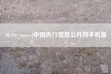 咸阳中国执行信息公开网手机版