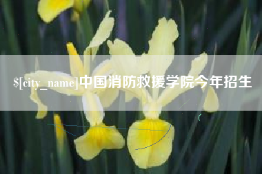 咸阳中国消防救援学院今年招生
