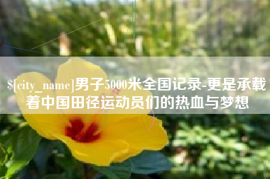 咸阳男子5000米全国记录-更是承载着中国田径运动员们的热血与梦想