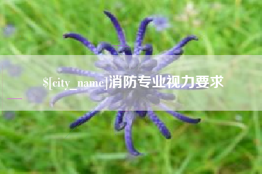 咸阳消防专业视力要求