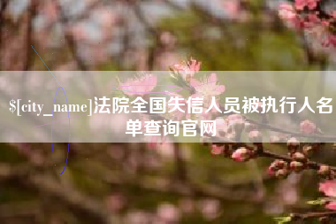 咸阳法院全国失信人员被执行人名单查询官网