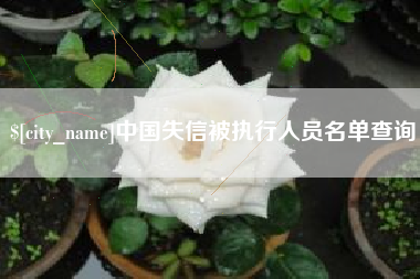 咸阳中国失信被执行人员名单查询