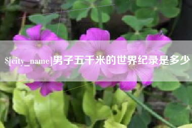 咸阳男子五千米的世界纪录是多少