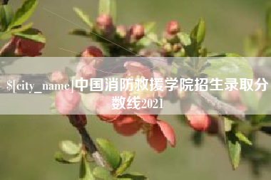 咸阳中国消防救援学院招生录取分数线2021