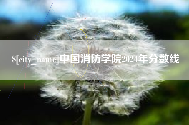咸阳中国消防学院2024年分数线