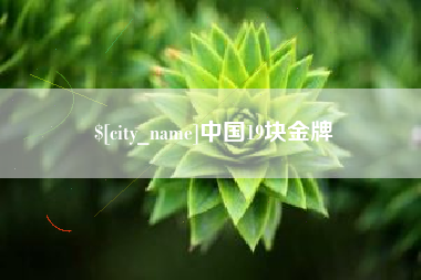 咸阳中国19块金牌