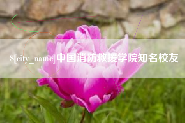 咸阳中国消防救援学院知名校友