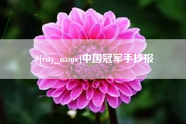 咸阳中国冠军手抄报