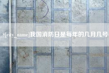 咸阳我国消防日是每年的几月几号