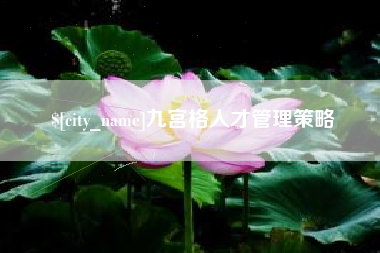 咸阳九宫格人才管理策略