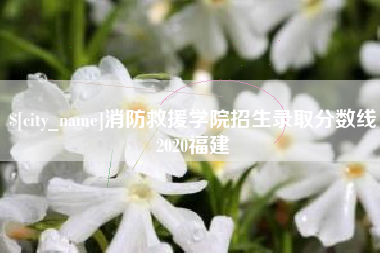 咸阳消防救援学院招生录取分数线2020福建