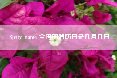 咸阳全国的消防日是几月几日