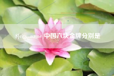 咸阳中国六块金牌分别是