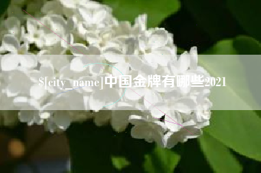 咸阳中国金牌有哪些2021
